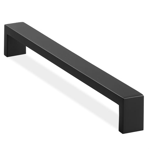 10 Cabinet Hardware Square Matte Black (8-3/4" Hole Centers)-Cauldham